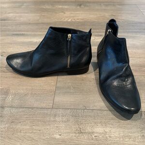 Cole Haan black leather booties